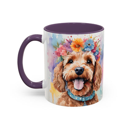 Cockapoo 02 Accent Coffee Mug - Dog Lover Gift