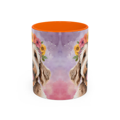 Labradoodle 02 Accent Coffee Mug - Dog Lover Gift