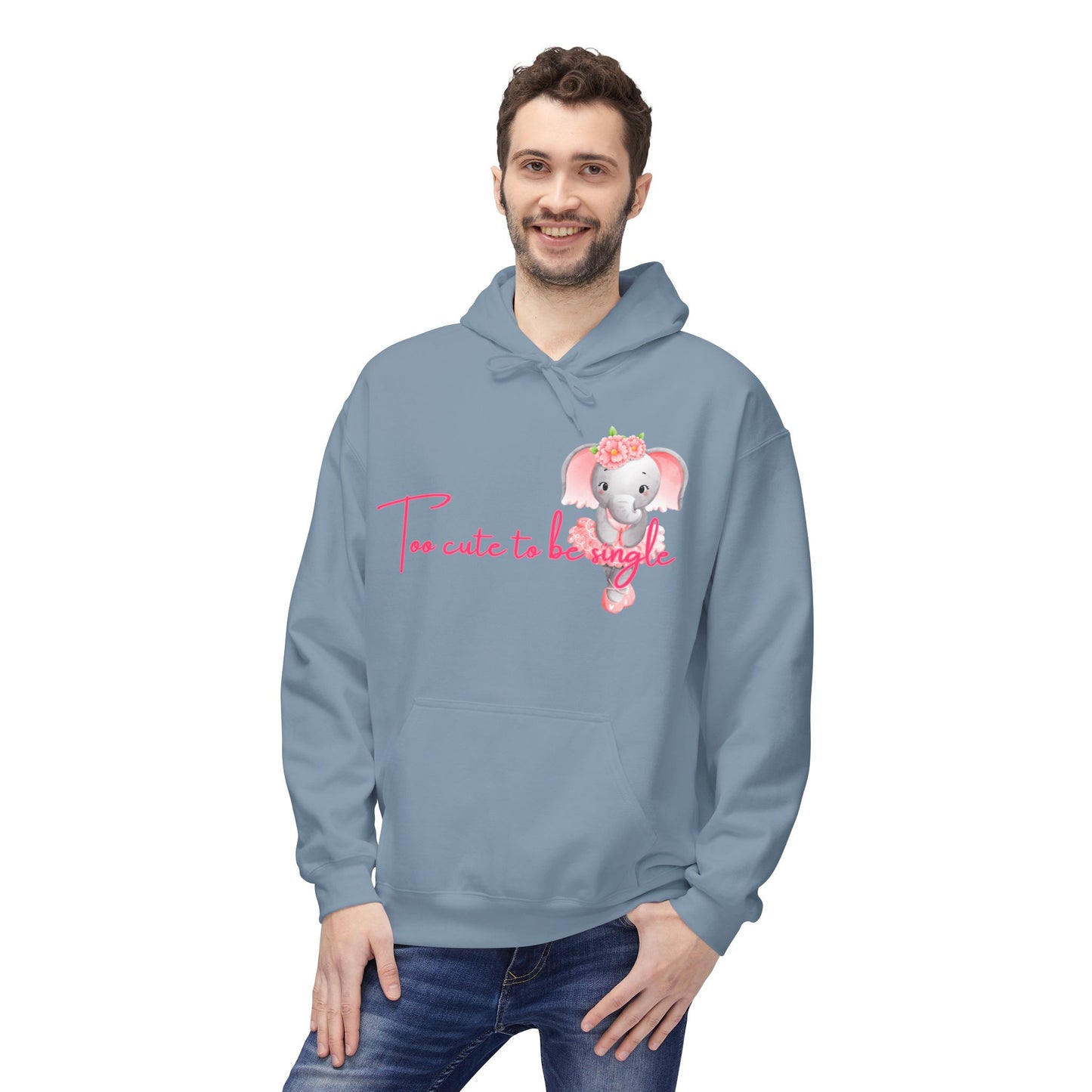 I’m Too Cute To Be Single Unisex Valentines Hoodie