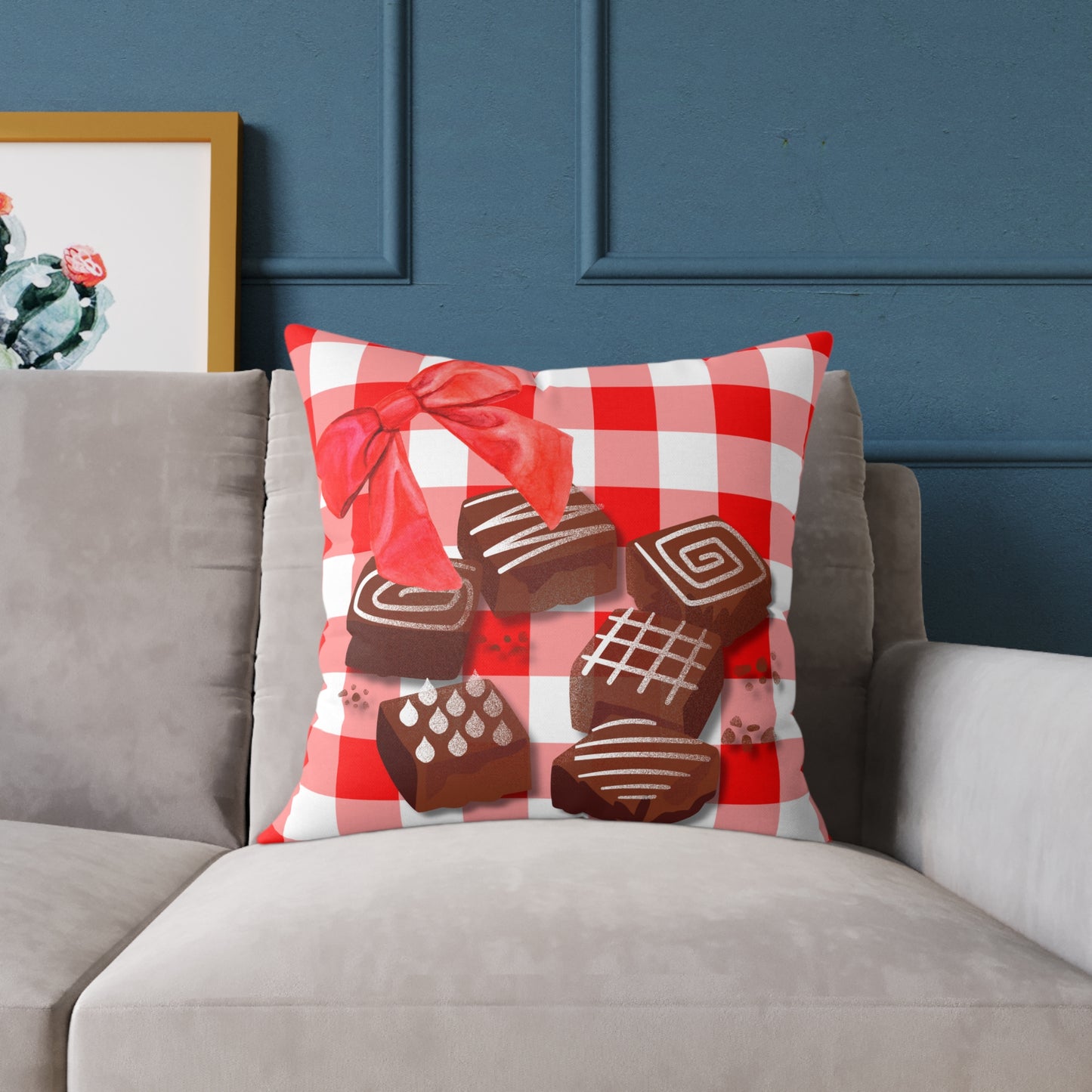 Valentine Chocolates Poly Pillow
