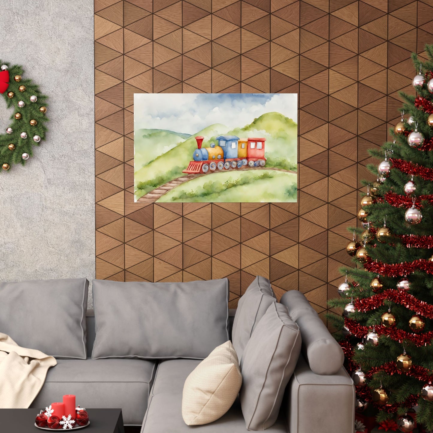 Nursery Choo Choo Train 4 Matte Horizontal Posters I