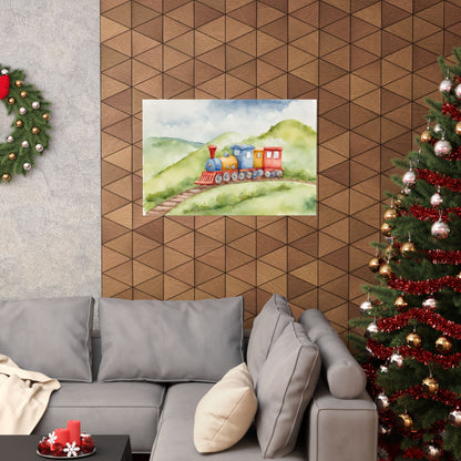 Nursery Choo Choo Train 4 Matte Horizontal Posters I