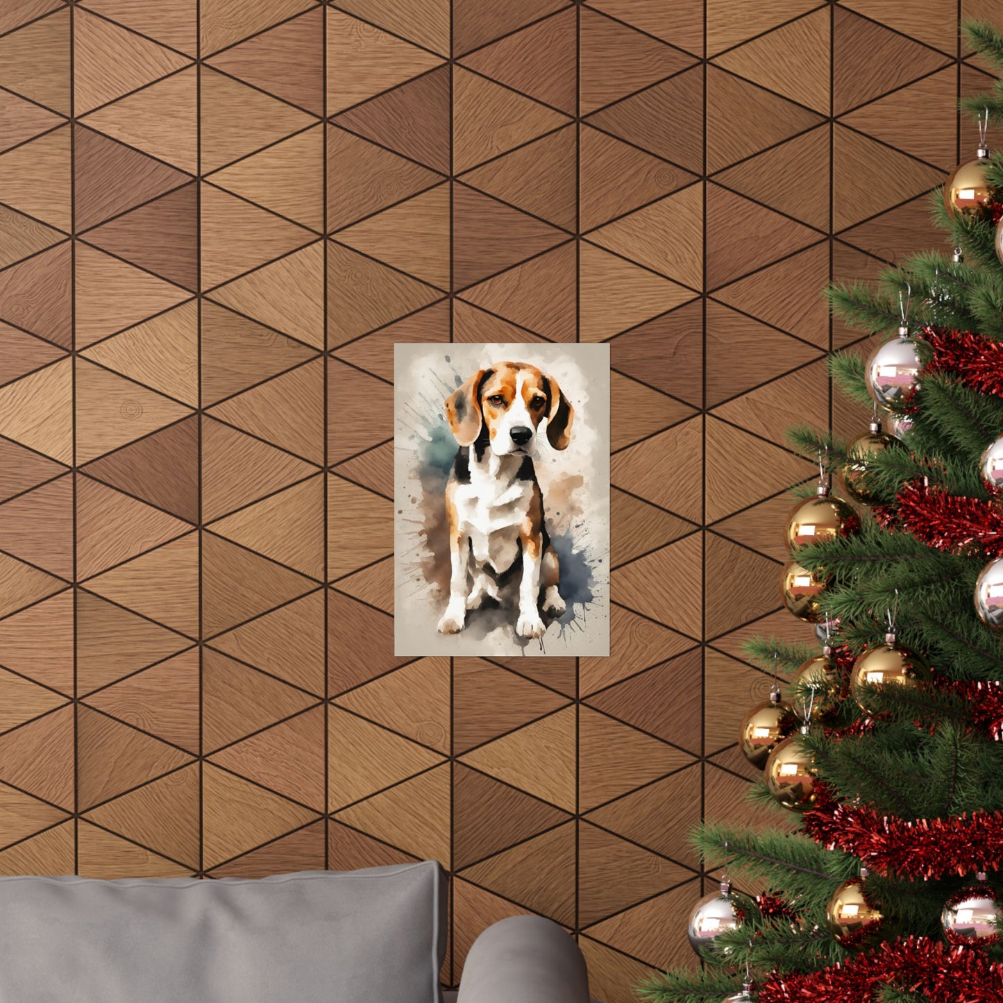 Dogs Beagle 01 Matte Vertical Poster