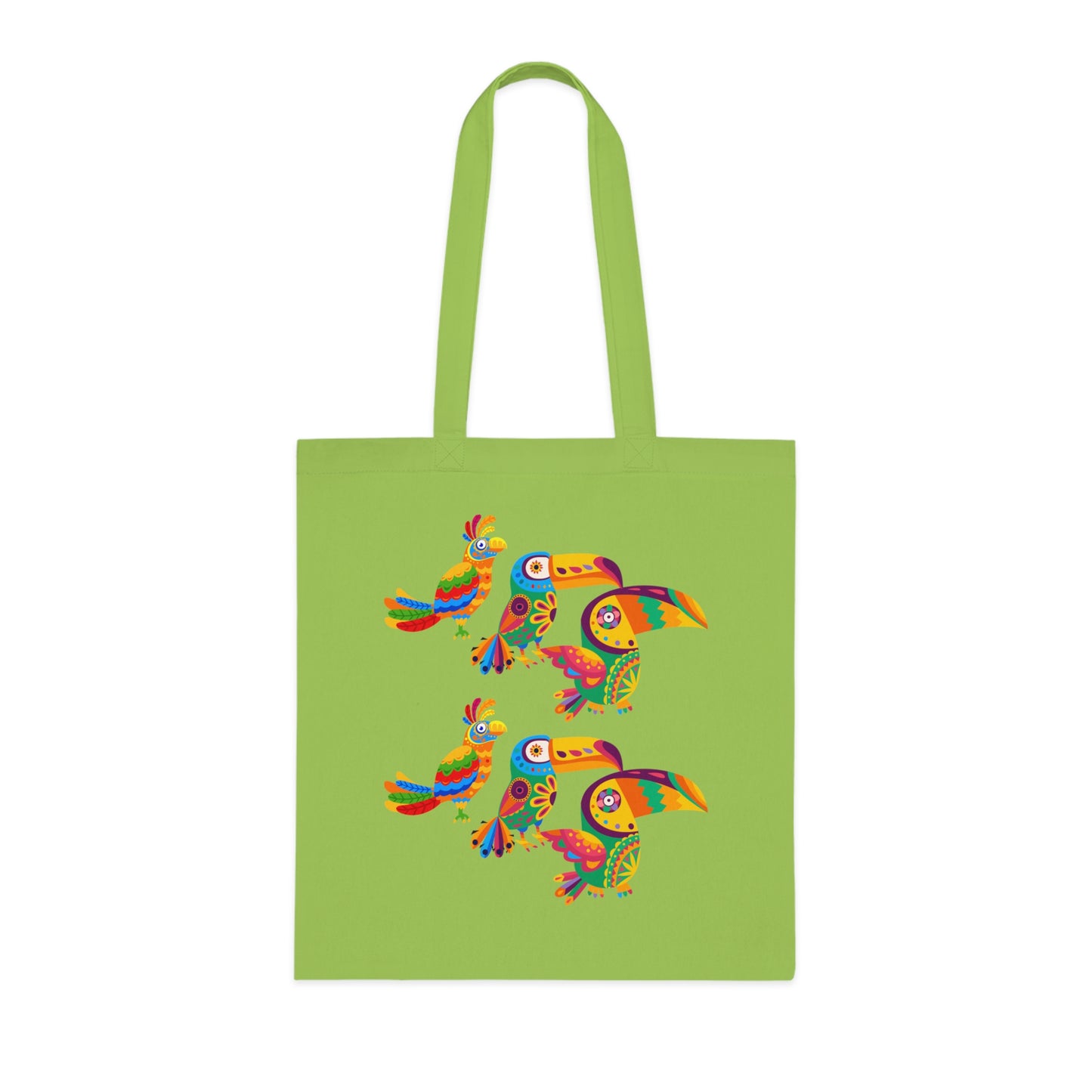 Funky birds 10 Cotton Tote