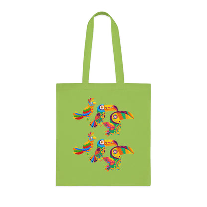 Funky birds 10 Cotton Tote