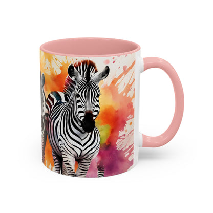 Multicoloured Zebra 1 Accent Mug 11oz