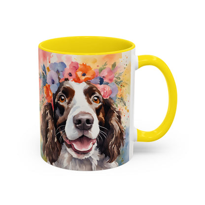 Springer Spaniel 03 Accent Coffee Mug - Dog Lover Gift