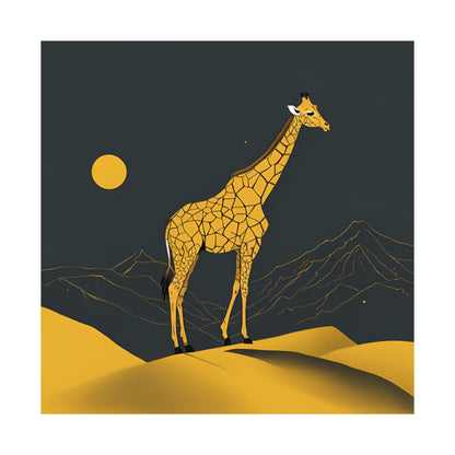 Lone Collection Giraffe 14 Matte Square Posters