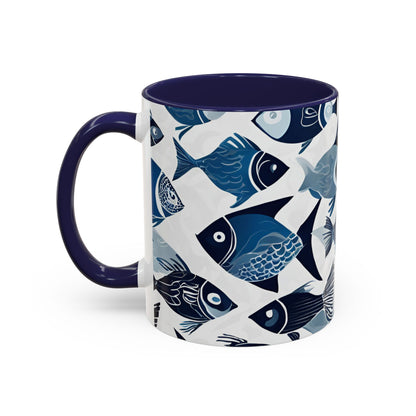 Fish 12 Accent Coffee Mug (11oz)