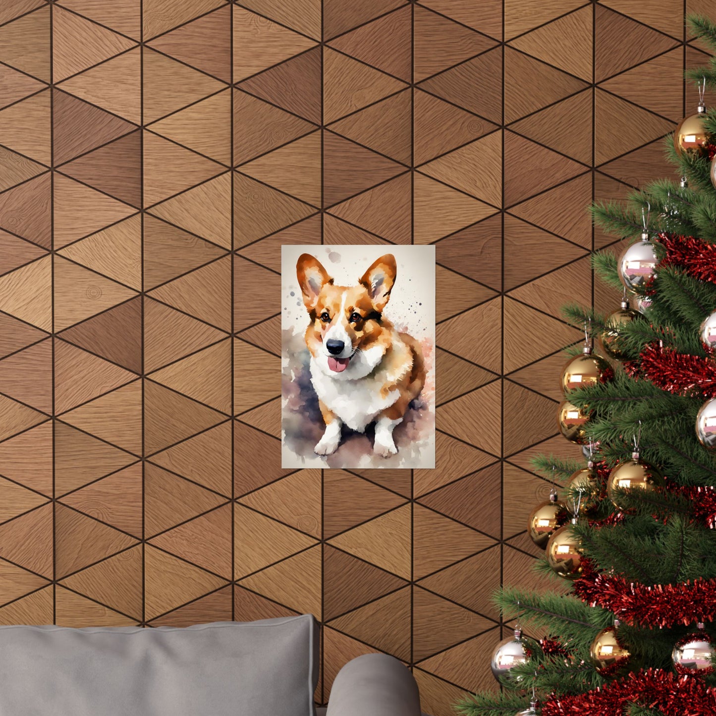 Dogs Corgi 01 Matte Vertical Poster