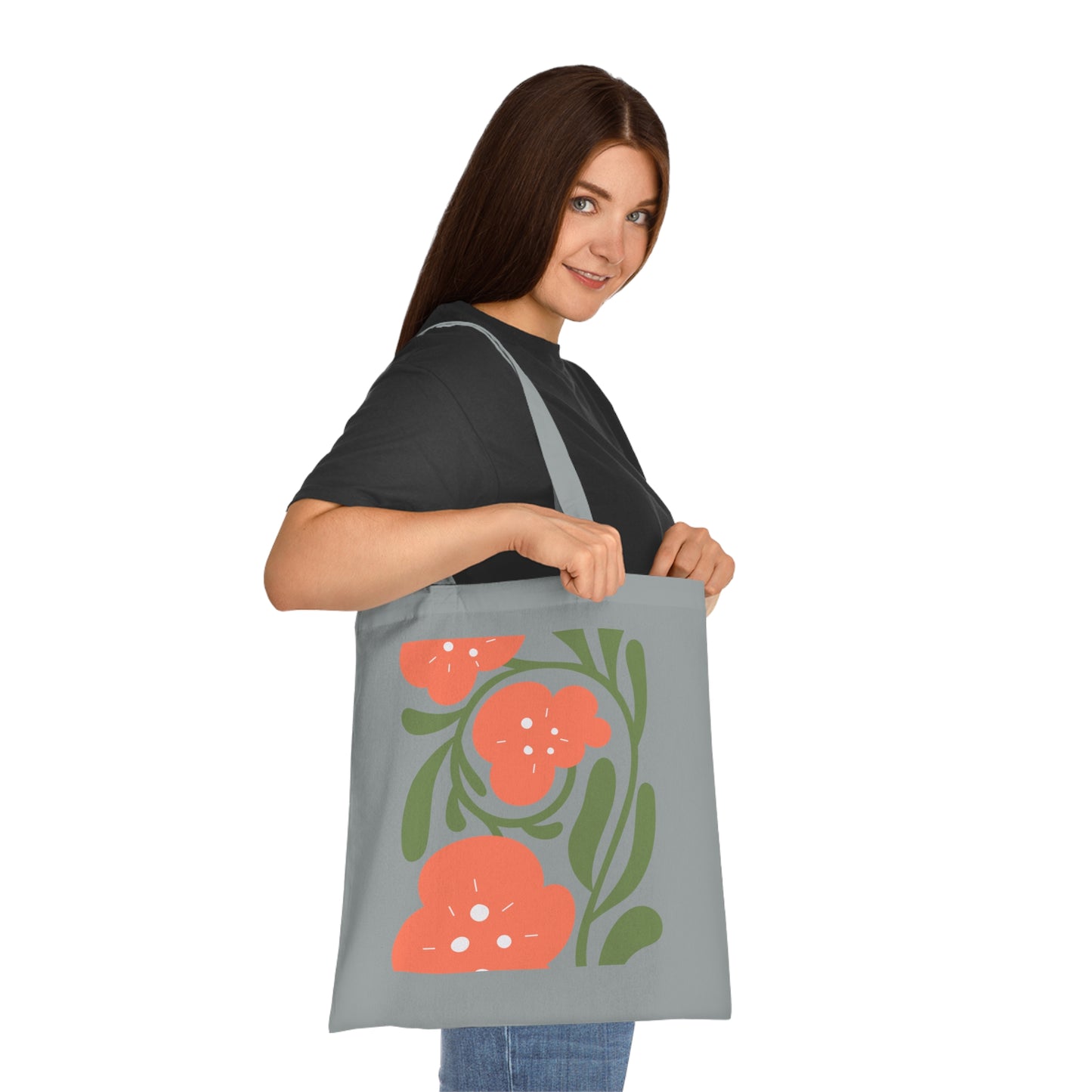 Abstract flowers 06 Cotton Tote