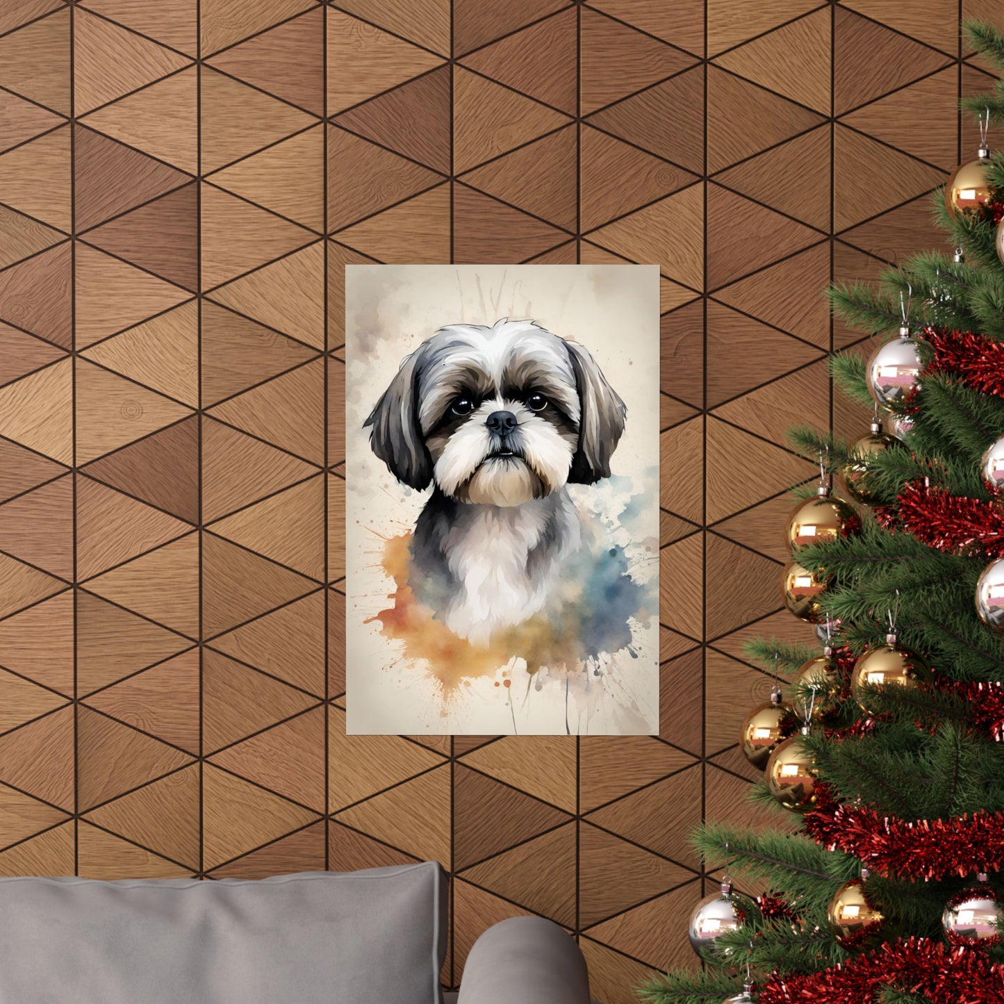 Dogs Shih Tzu 01 Matte Vertical Poster