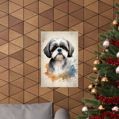 Dogs Shih Tzu 01 Matte Vertical Poster