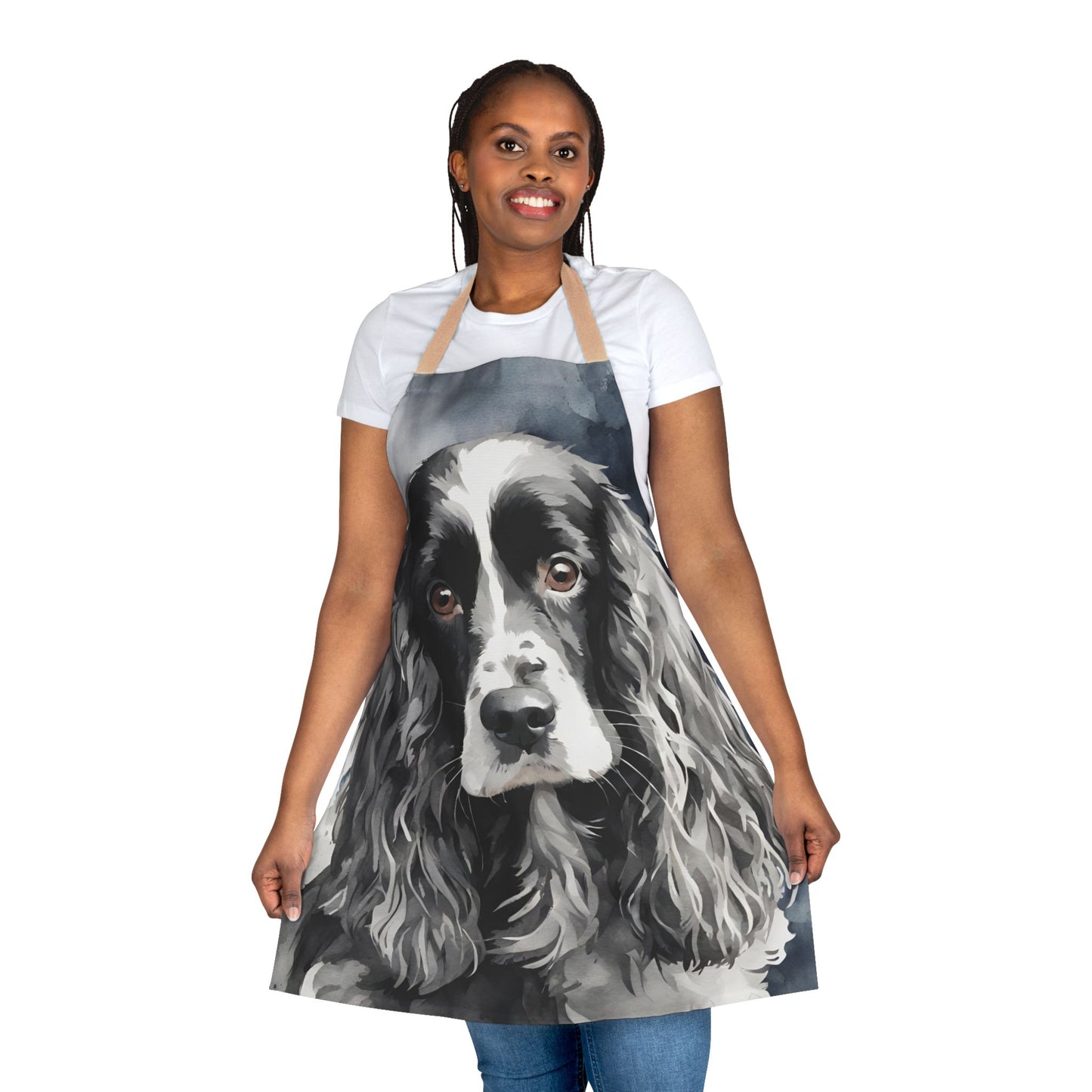 Blue Roan Cocker Spaniel Adult Apron (AOP)