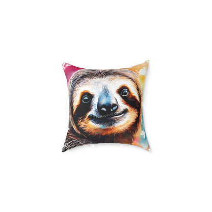 Sloth 02 Poly Pillow - Natures Beauty Design