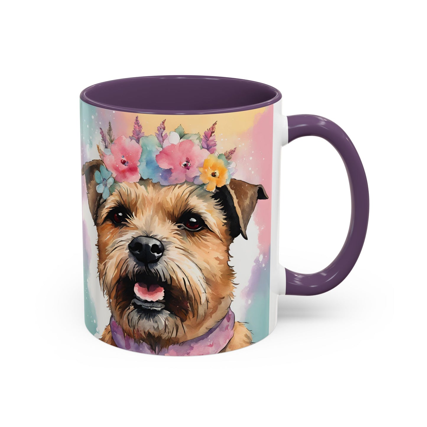 Border Terrier 02 Accent Coffee Mug - Dog Lover Gift
