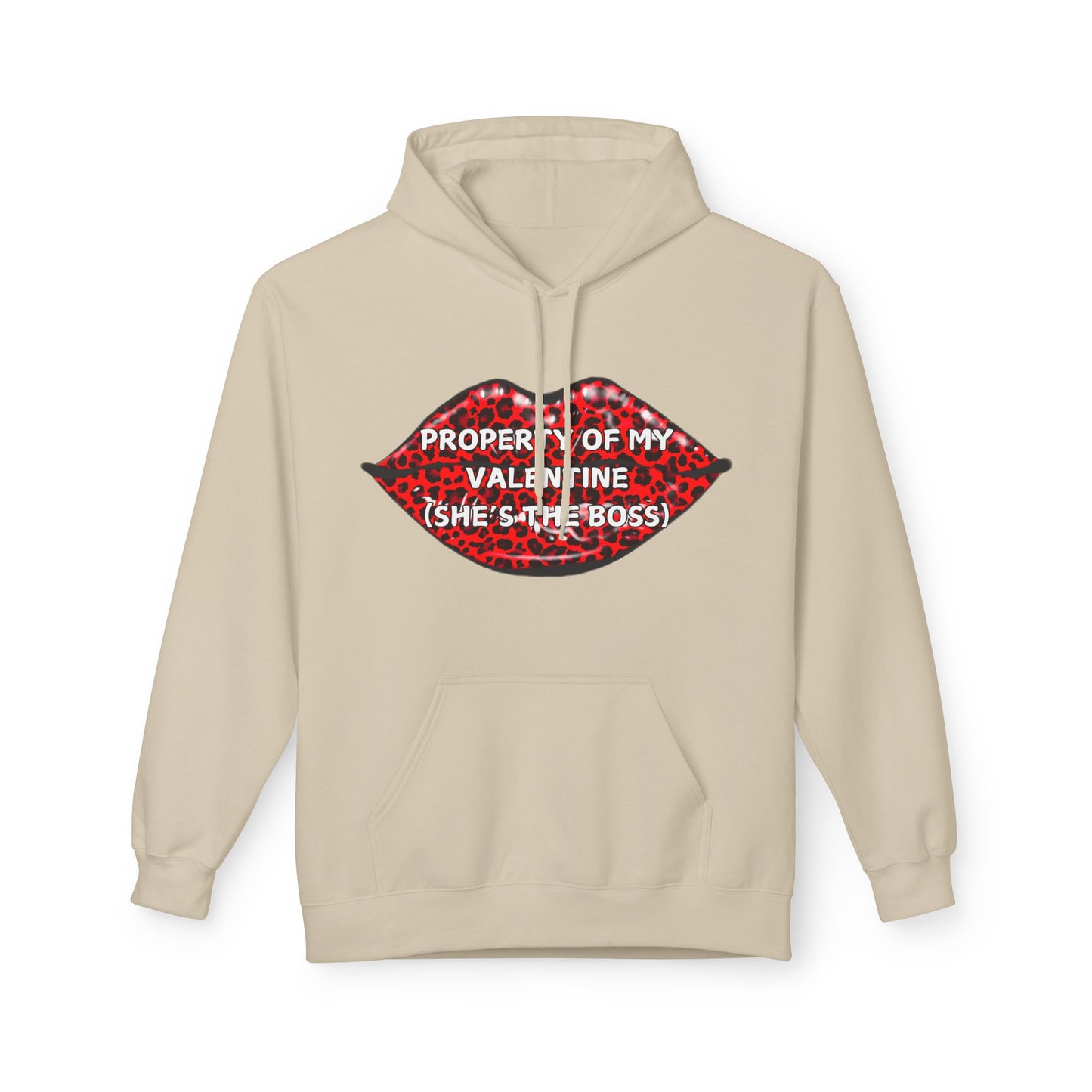 Property Of My Valentine (She’s The Boss) Mens Valentines Hoodie