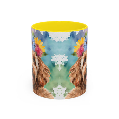 Cockapoo 03 Accent Coffee Mug - Dog Lover Gift