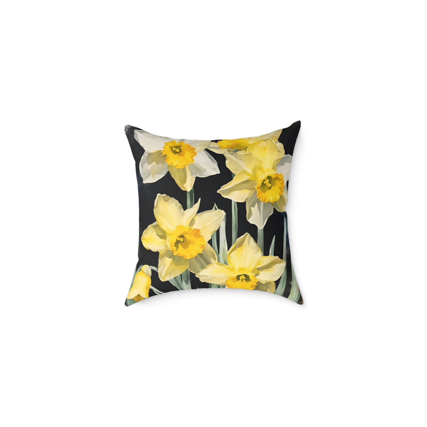 Daffodils 02 Poly Pillow - Natures Beauty Design