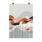Retro abstract 2 Matte Vertical Posters