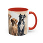 Doggies in a Row 3 Accent Mug 11oz