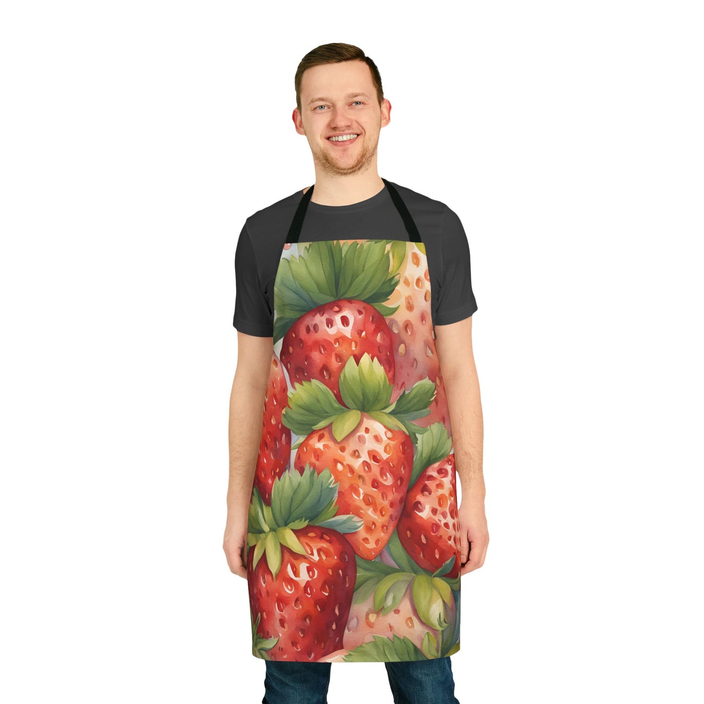 Strawberries 01 Apron 5-Color Straps