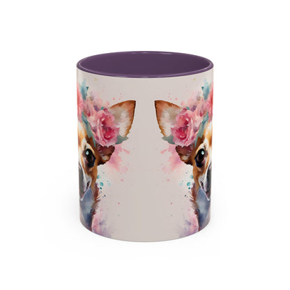 Chihuahua 01 Accent Coffee Mug - Dog Lover Gift
