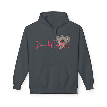 I’m With Cupid Unisex Valentines Hoodie