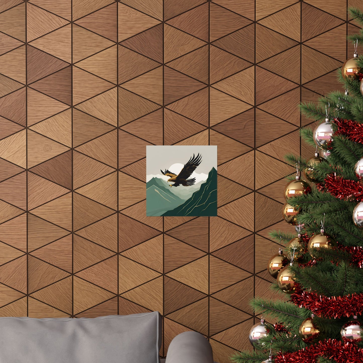 Lone Collection Eagle 1 Matte Square Posters