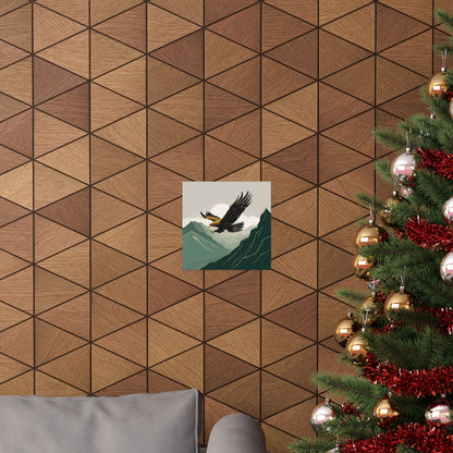 Lone Collection Eagle 1 Matte Square Posters