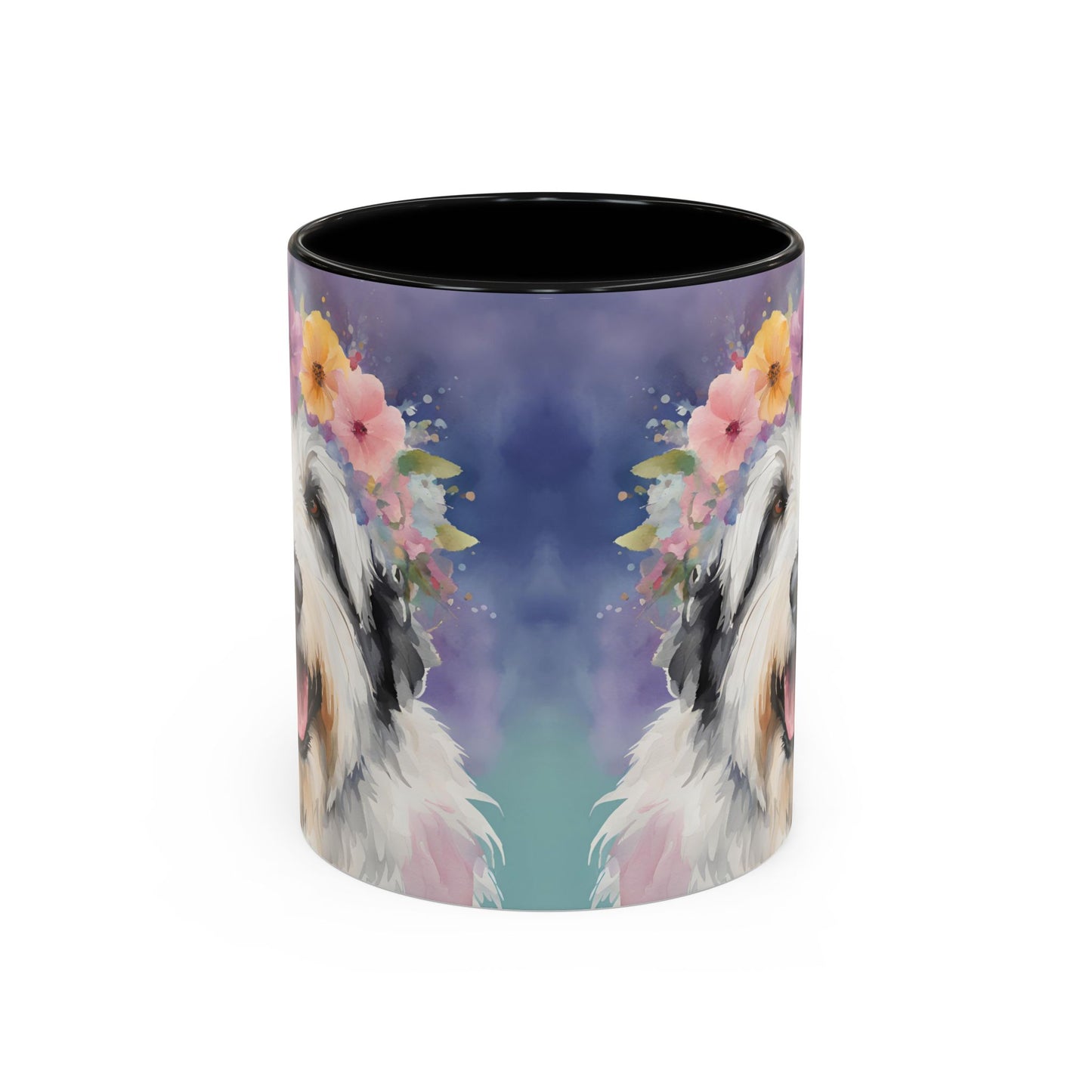 Bearded Collie 04 Accent Coffee Mug - Dog Lover Gift