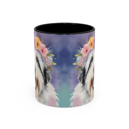 Bearded Collie 04 Accent Coffee Mug - Dog Lover Gift