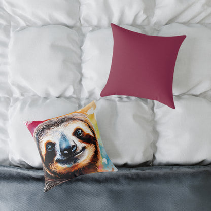 Sloth 02 Poly Pillow - Natures Beauty Design