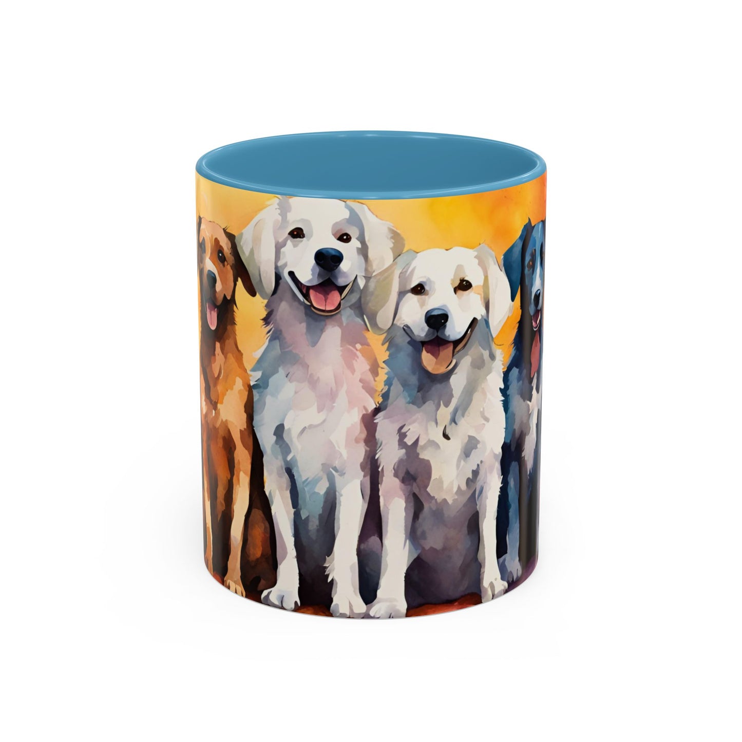 Multicoloured Doggies 7 Accent Mug 11oz