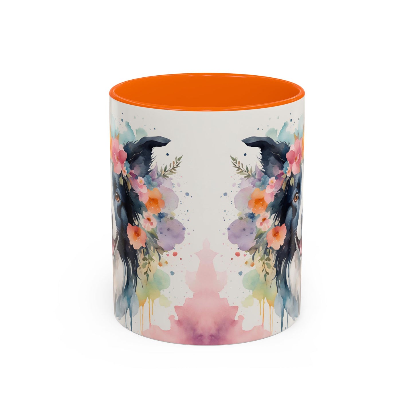 Border Collie 01 Accent Coffee Mug - Dog Lover Gift