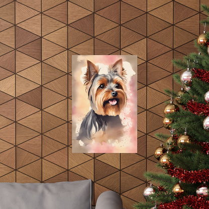 Dogs Yorkshire Terrier 04 Matte Vertical Poster
