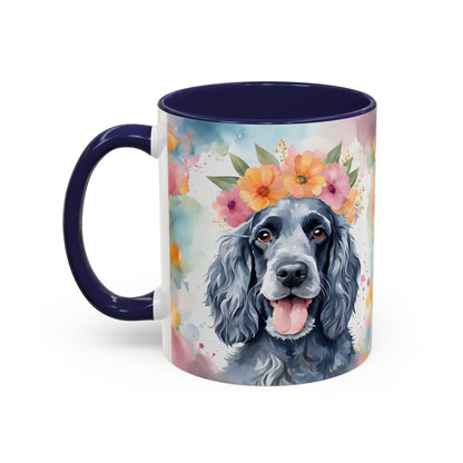 Blue Roan Cocker Spaniel 03 Accent Coffee Mug - Dog Lover Gift