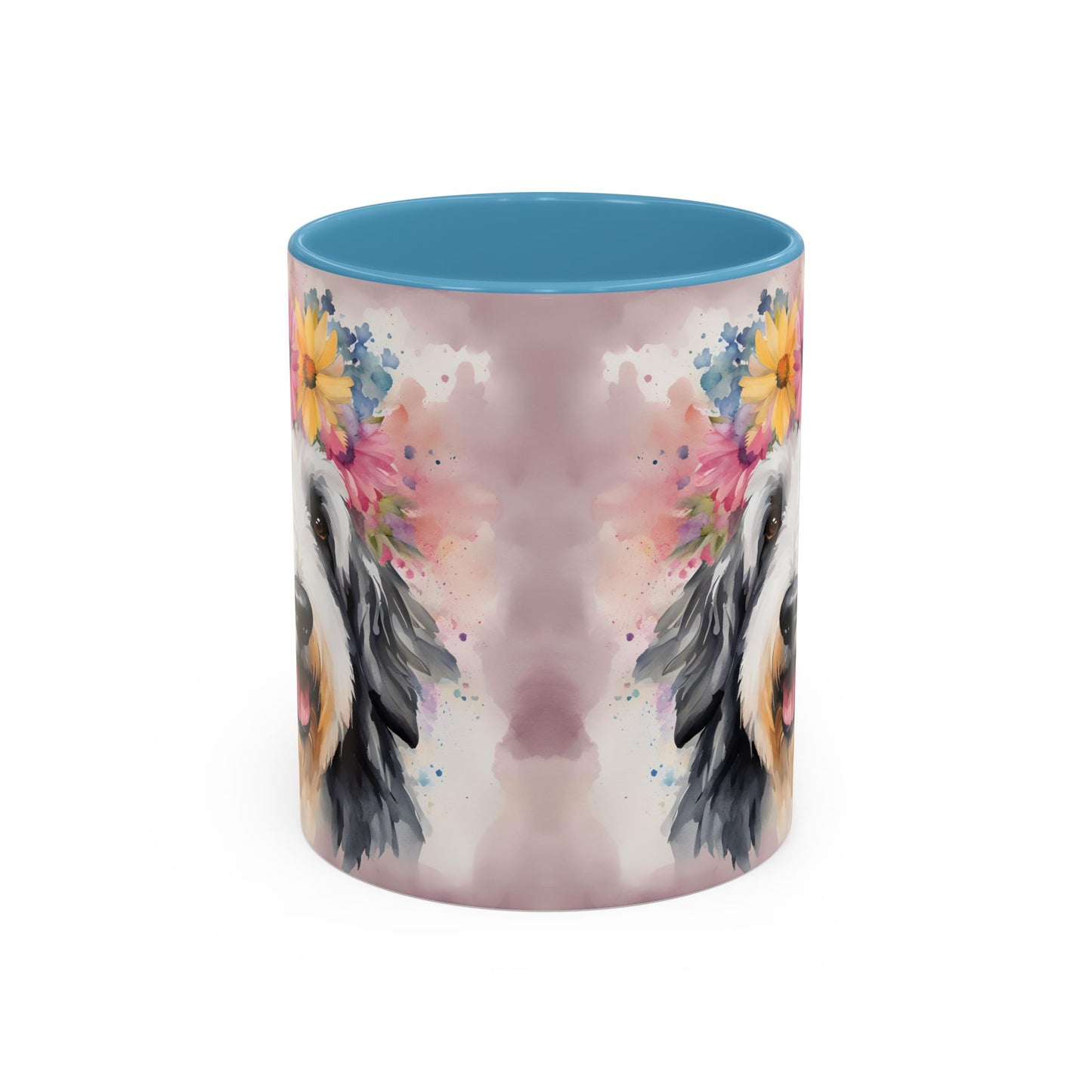 Bearded Collie 01 Accent Coffee Mug - Dog Lover Gift