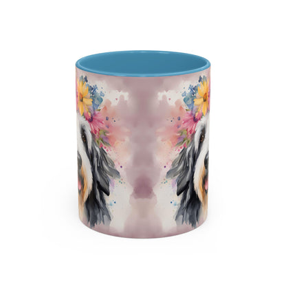 Bearded Collie 01 Accent Coffee Mug - Dog Lover Gift