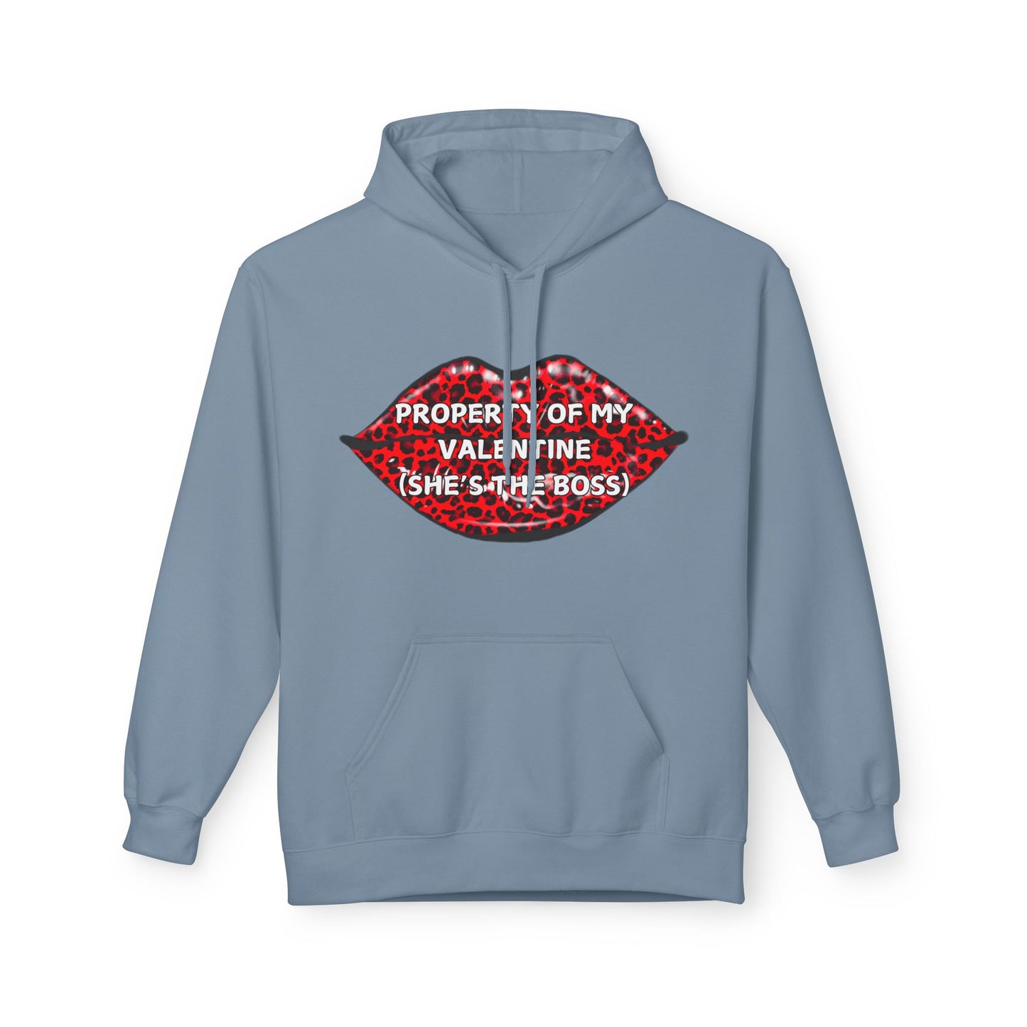 Property Of My Valentine (She’s The Boss) Mens Valentines Hoodie