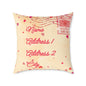 Personalized Valentines Letter Poly Pillow