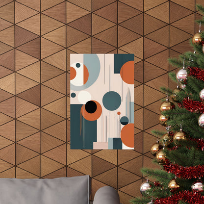 Retro abstract 1 Matte Vertical Posters