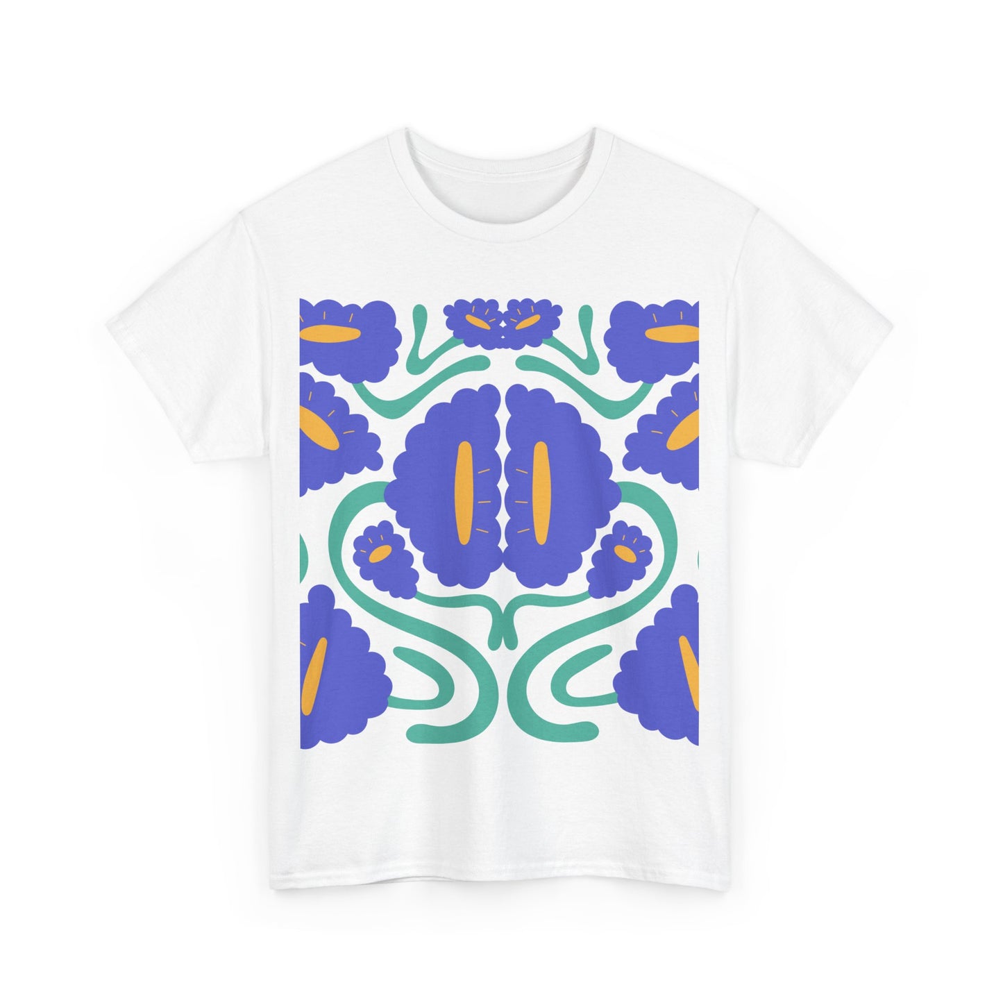 More Abstract Flowers 3 Unisex Heavy Cotton Tee