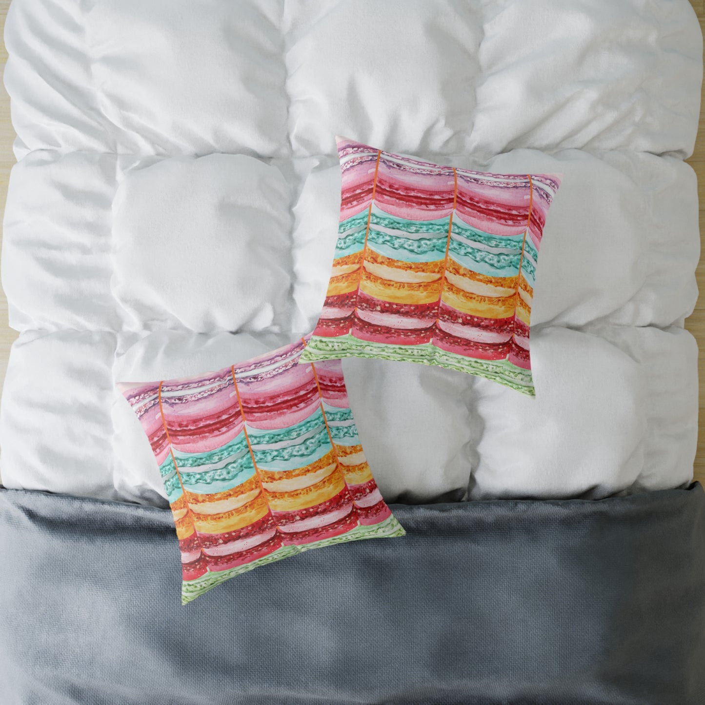 Valentine Macaroons Poly Pillow