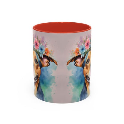 Staffordshire Bull Terrier 02 Accent Coffee Mug - Dog Lover Gift