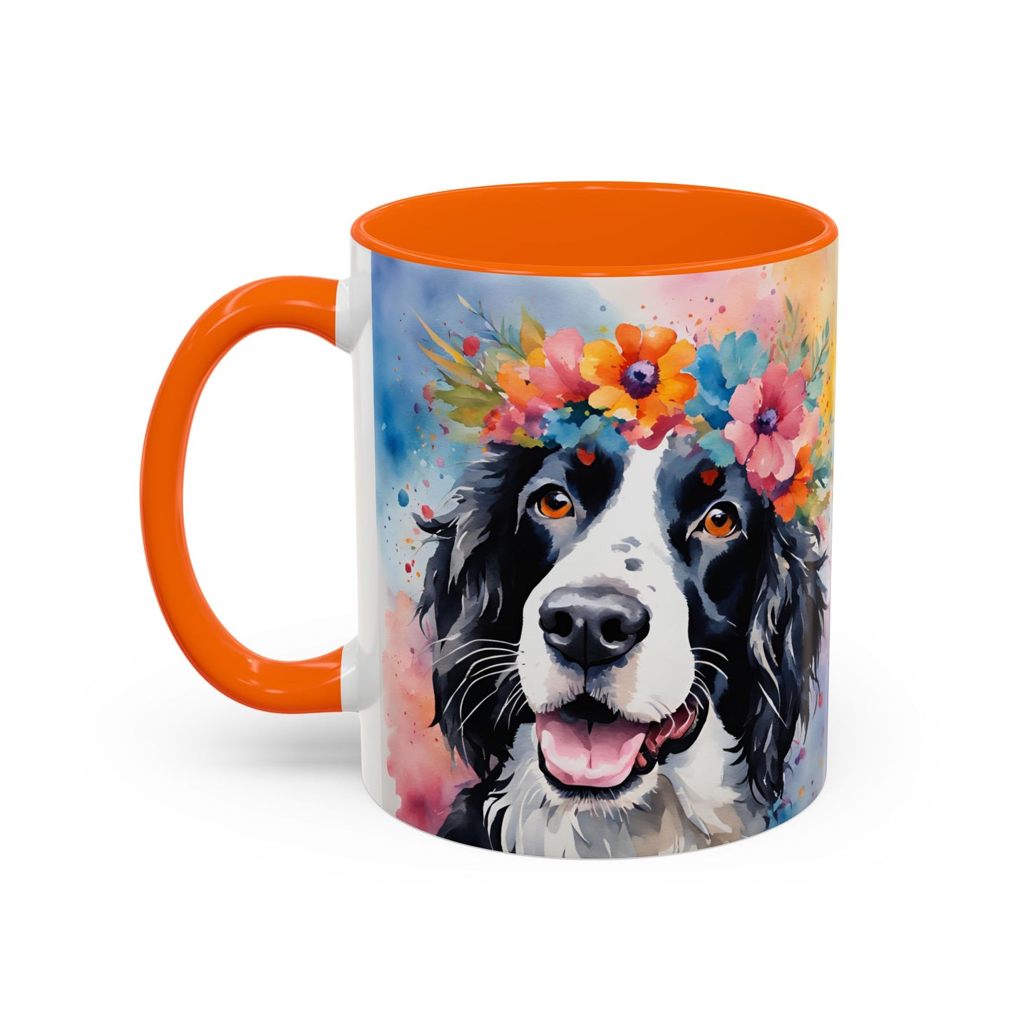 Springer Spaniel 02 Accent Coffee Mug - Dog Lover Gift