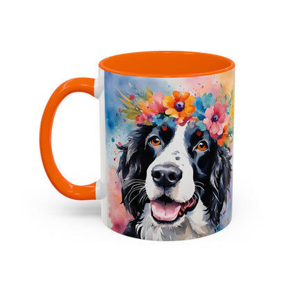 Springer Spaniel 02 Accent Coffee Mug - Dog Lover Gift