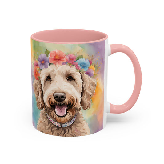 Labradoodle 01 Accent Coffee Mug - Dog Lover Gift