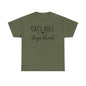 Cats Rule Dogs Drool Unisex Heavy Cotton Tee