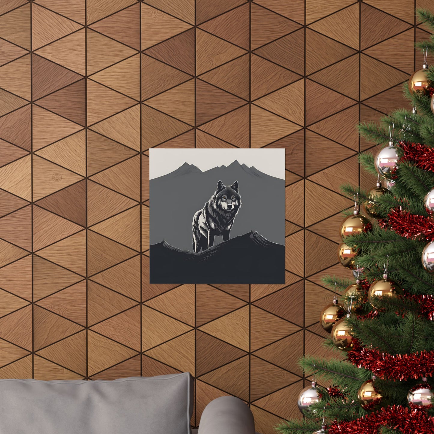 Lone Collection Wolf 16 Matte Square Posters